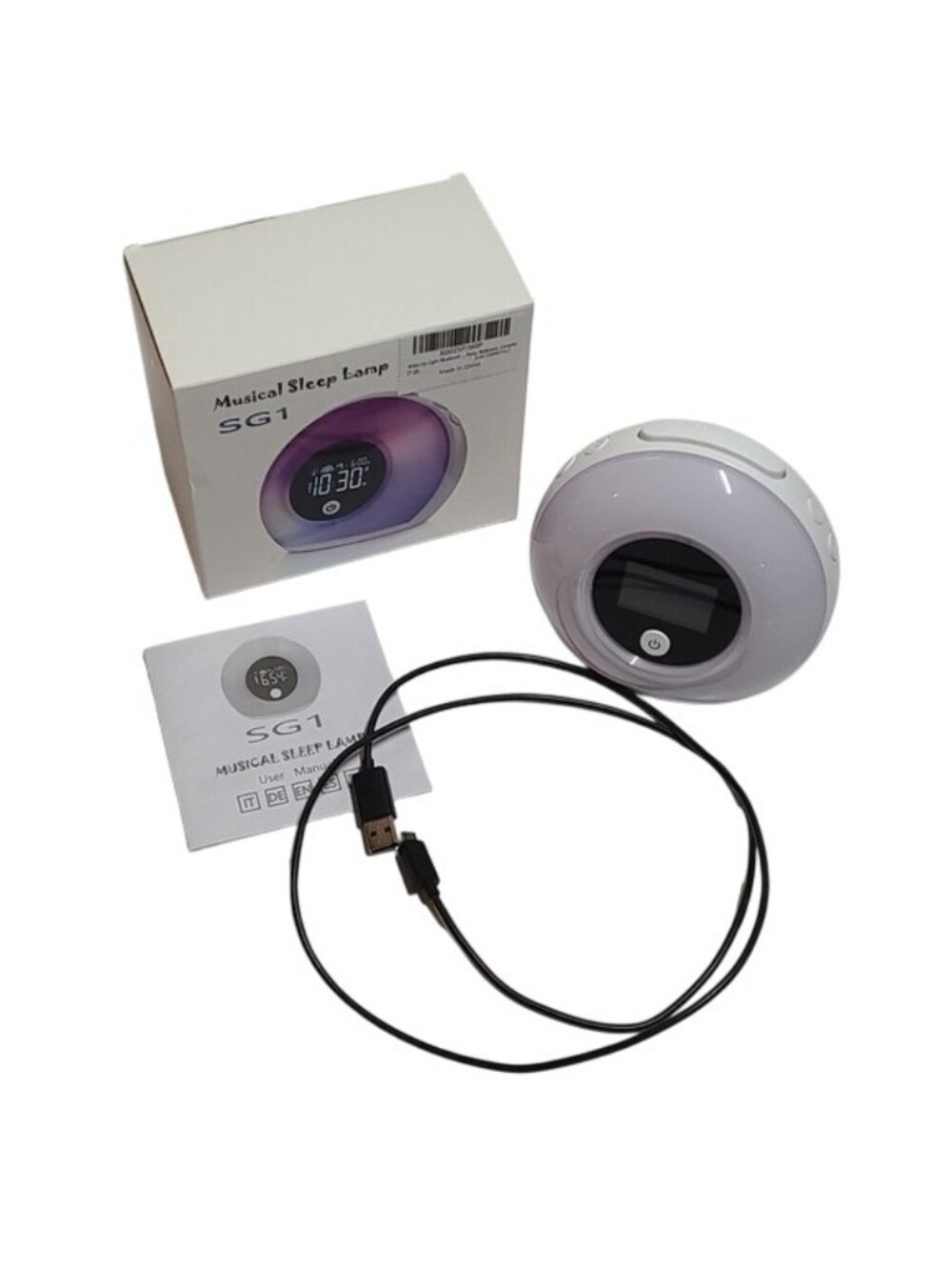 Musical Sleep Lamp SG1 Bluetooth Speaker Wake-Up Light Alarm LED Display